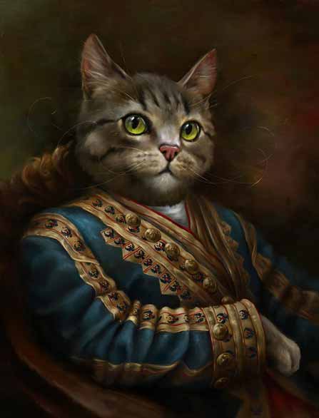 Tableaux De Chats Aristocrates Par Eldar Zakirov Tout Pour Mon Chat